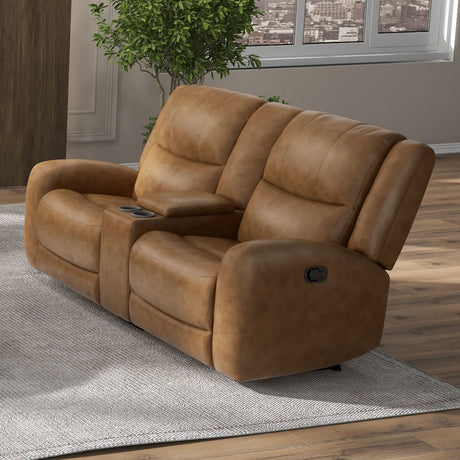Leolinus Brown Leather Sofa & Loveseat - Ornate Home
