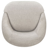 Leon Beige Chenille Upholstered Swivel Accent Chair - Ornate Home