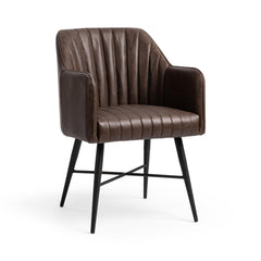 Leon Burnished Walnut Dining Chair - Ornate Home