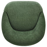 Leon Green Chenille Upholstered Swivel Accent Chair - Ornate Home