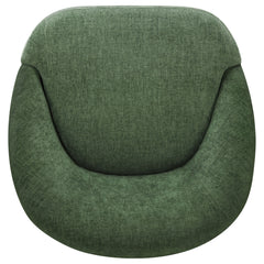 Leon Green Chenille Upholstered Swivel Accent Chair - Ornate Home