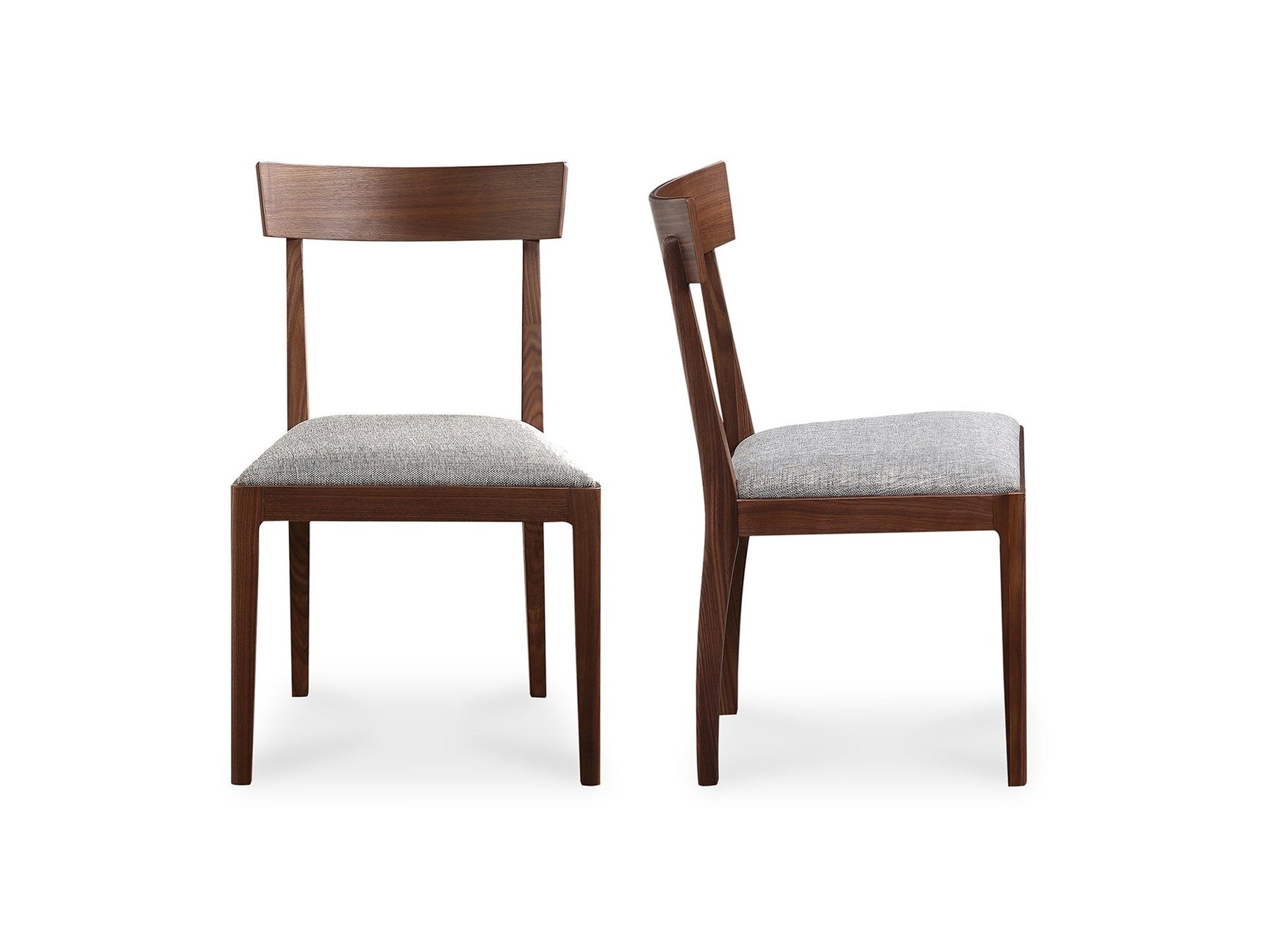Leone Walnut Brown Dining Chair (Set of 2) - Ornate Home