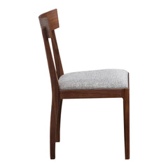 Leone Walnut Brown Dining Chair (Set of 2) - Ornate Home