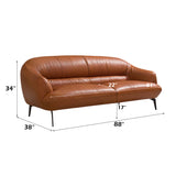 Leonia Genuine Leather Sofa - Ornate Home