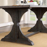 Leonidas Antique Black Dining Table - Ornate Home
