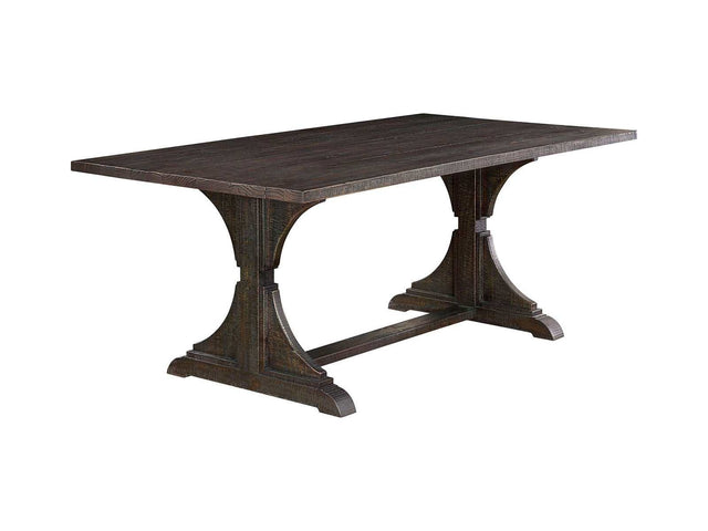 Leonidas Antique Black Dining Table - Ornate Home