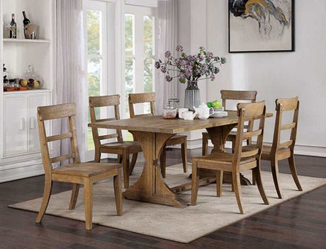 Leonidas Natural Tone Dining Table - Ornate Home