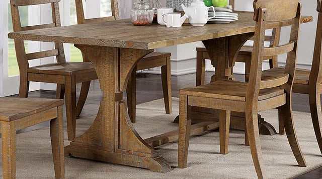 Leonidas Natural Tone Dining Table - Ornate Home