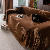 Leopard Sofa Cover Blanket Stylish Furniture Protector Throw for Couches & Loveseats - Ornate Home