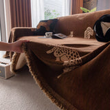 Leopard Sofa Cover Blanket Stylish Furniture Protector Throw for Couches & Loveseats - Ornate Home