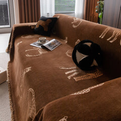 Leopard Sofa Cover Blanket Stylish Furniture Protector Throw for Couches & Loveseats - Ornate Home