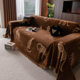 Leopard Sofa Cover Blanket Stylish Furniture Protector Throw for Couches & Loveseats - Ornate Home