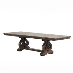 Leovanni Dark Brown 7 Piece Dining Set - Ornate Home