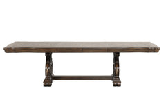 Leovanni Dark Brown 7 Piece Dining Set - Ornate Home
