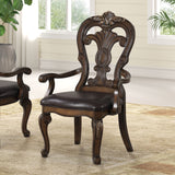 Leovanni Dark Brown 9 Piece Dining Set - Ornate Home