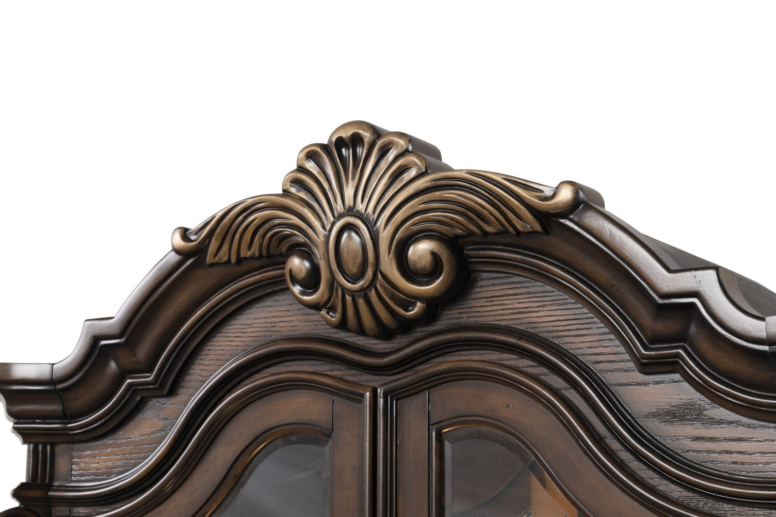 Leovanni Dark Brown Curio - Ornate Home