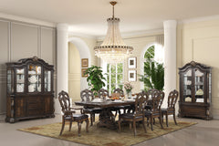 Leovanni Dark Brown Dining Table - Ornate Home