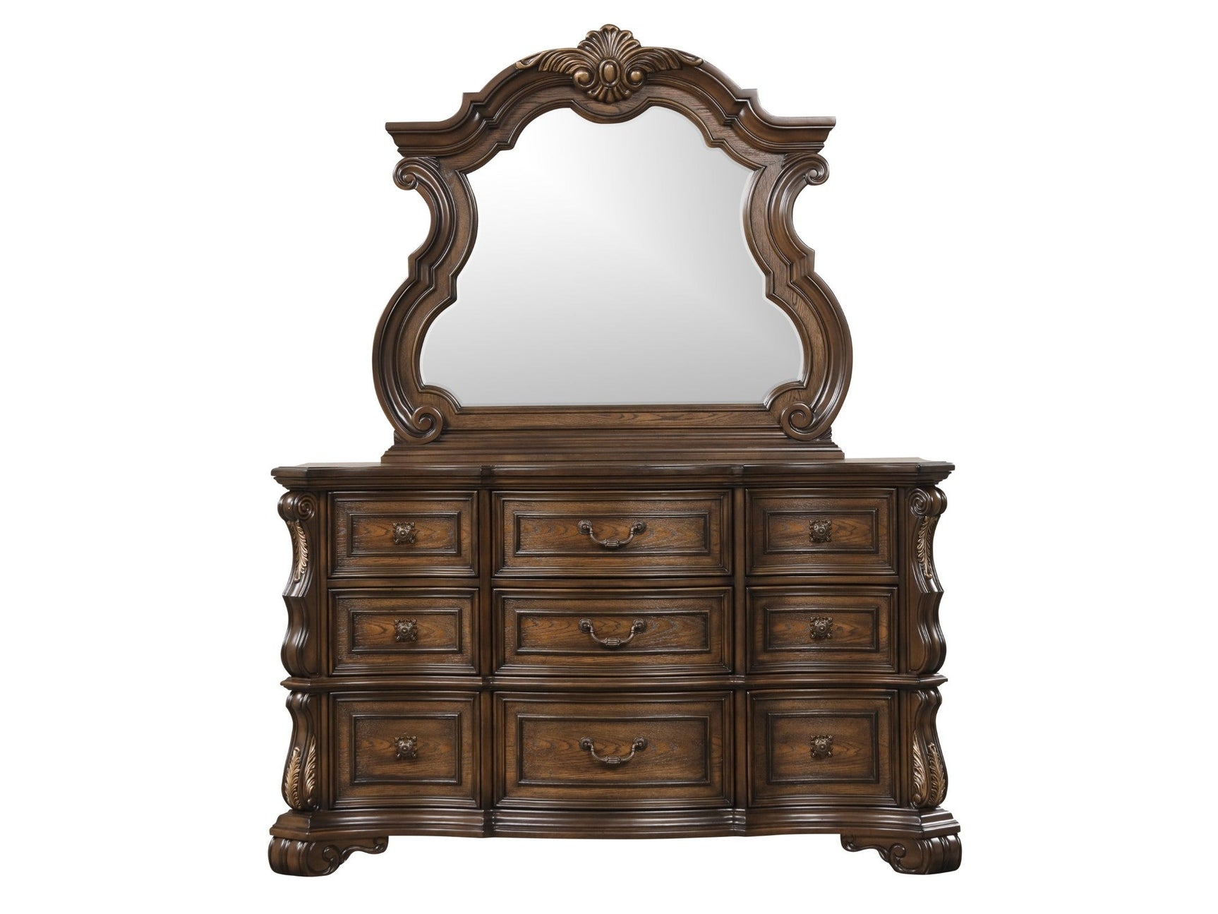 Leovanni Dark Brown Dresser - Ornate Home