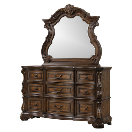 Leovanni Dark Brown Dresser - Ornate Home