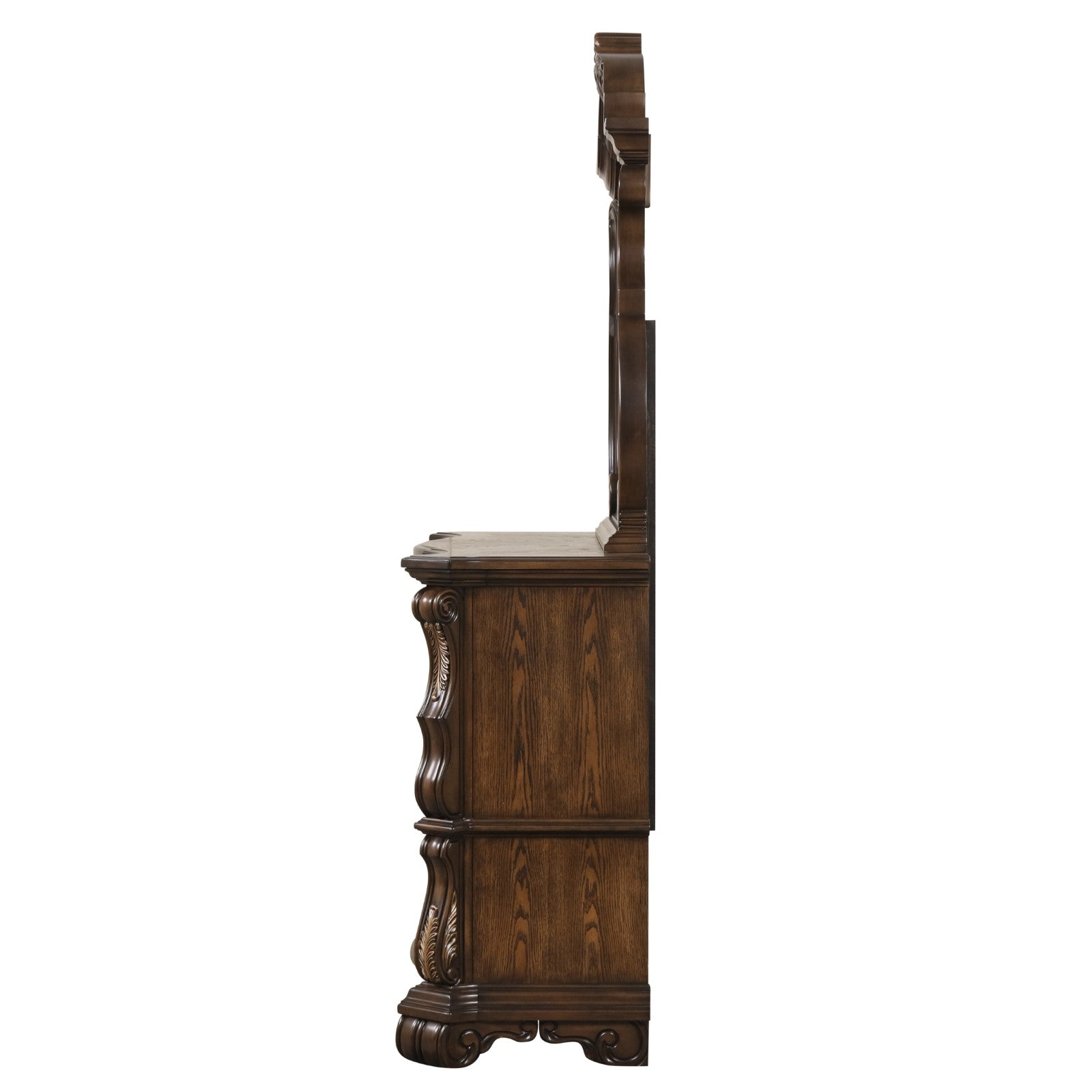 brown antique dresser Furniture of America Leovanni Dark Select Shoe size:43 Violette Bubble Hem Maxi its a piece of attribute:occasion:valentine's