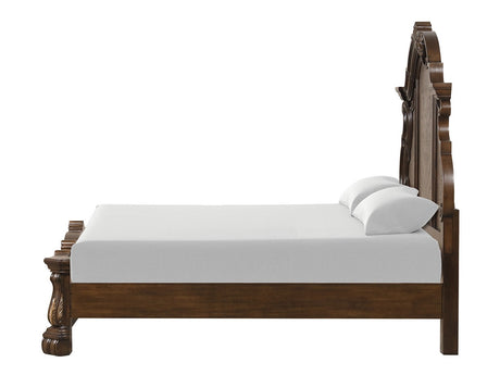 Leovanni Dark Brown Eastern King Bed - Ornate Home