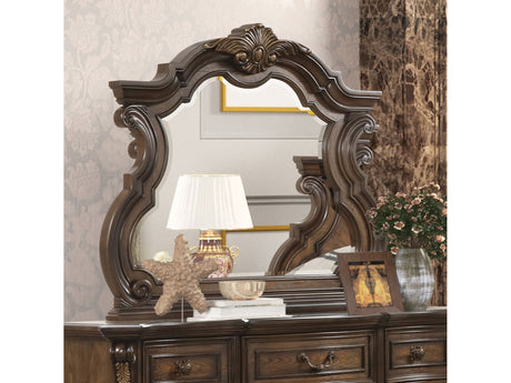 Leovanni Dark Brown Mirror - Ornate Home