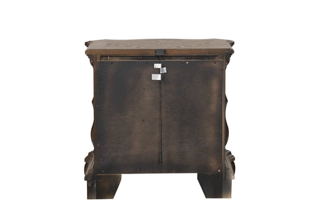 Leovanni Dark Brown Nightstand - Ornate Home