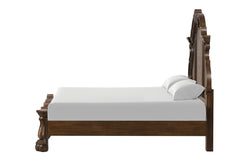 Leovanni Dark Brown Queen 5 Piece Bedroom Set w/2 Nightstands - Ornate Home