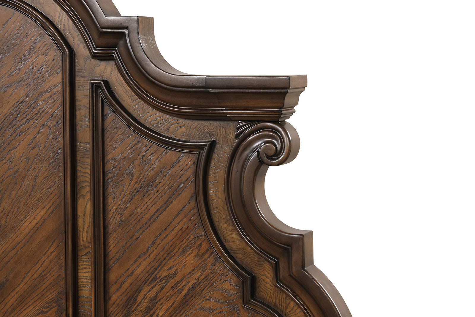 Leovanni Dark Brown Queen 5 Piece Bedroom Set w/2 Nightstands - Ornate Home