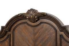 Leovanni Dark Brown Queen 5 Piece Bedroom Set w/Chest - Ornate Home