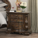 Leovanni Dark Brown Queen Full 5 Piece Bedroom Set w/2 Nightstands - Ornate Home