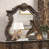 Leovanni Dark Brown Queen Full 5 Piece Bedroom Set w/Chest - Ornate Home