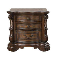 Leovanni Dark Brown Queen Full 5 Piece Bedroom Set w/Chest - Ornate Home