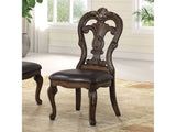 Leovanni Dark Brown  Side Chair (Set of 2) - Ornate Home