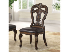 Leovanni Dark Brown  Side Chair (Set of 2) - Ornate Home