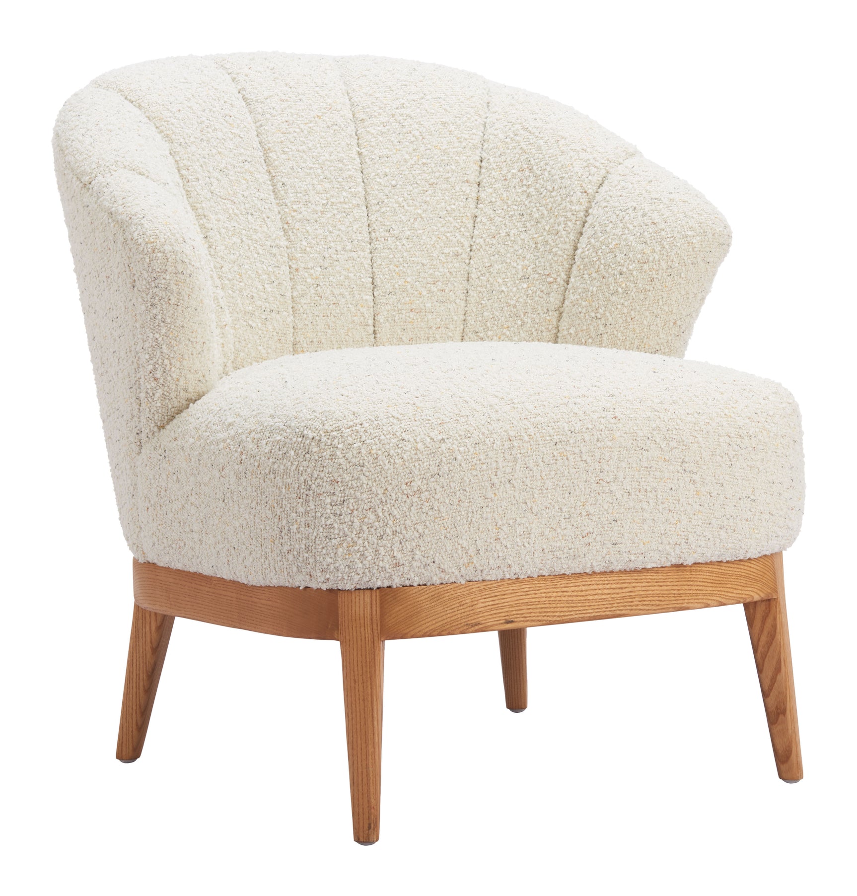 Leque Tawny Beige Accent Chair - Ornate Home
