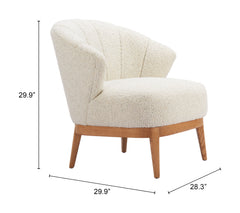 Leque Tawny Beige Accent Chair - Ornate Home