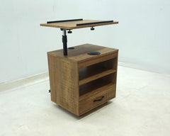 Lerma Mango 1-drawer Adjustable Tray Top Nightstand With Speaker - Ornate Home