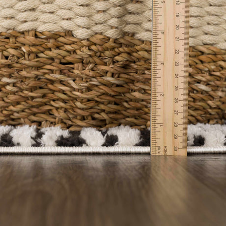 Leryn Black & White Checkered Area Rug - Ornate Home