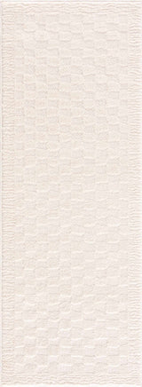 Leryn Ivory Checkered Area Rug - Ornate Home
