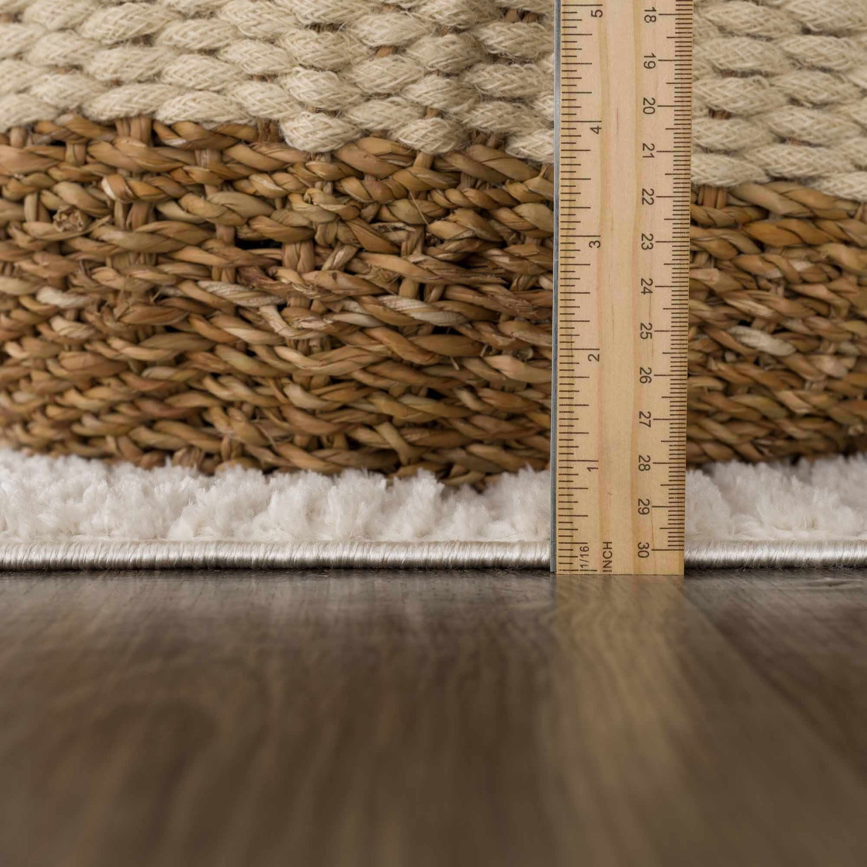 Leryn Ivory Checkered Area Rug - Ornate Home