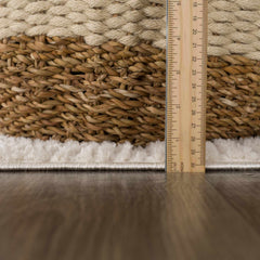 Leryn Ivory Checkered Area Rug - Ornate Home
