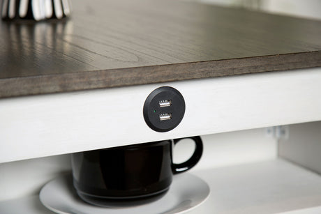 Lescles White/Gray 3 Pc. Counter Height Set - Ornate Home