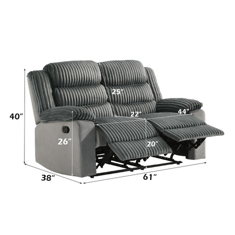 Lesley Gray Motion Loveseat - Ornate Home