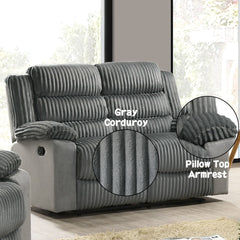 Lesley Gray Motion Loveseat - Ornate Home