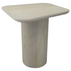 Lester Honey Oak Contemporary Square Wood End Table With Oak Veneer