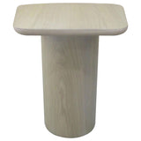 Lester Honey Oak Contemporary Square Wood End Table With Oak Veneer - Ornate Home