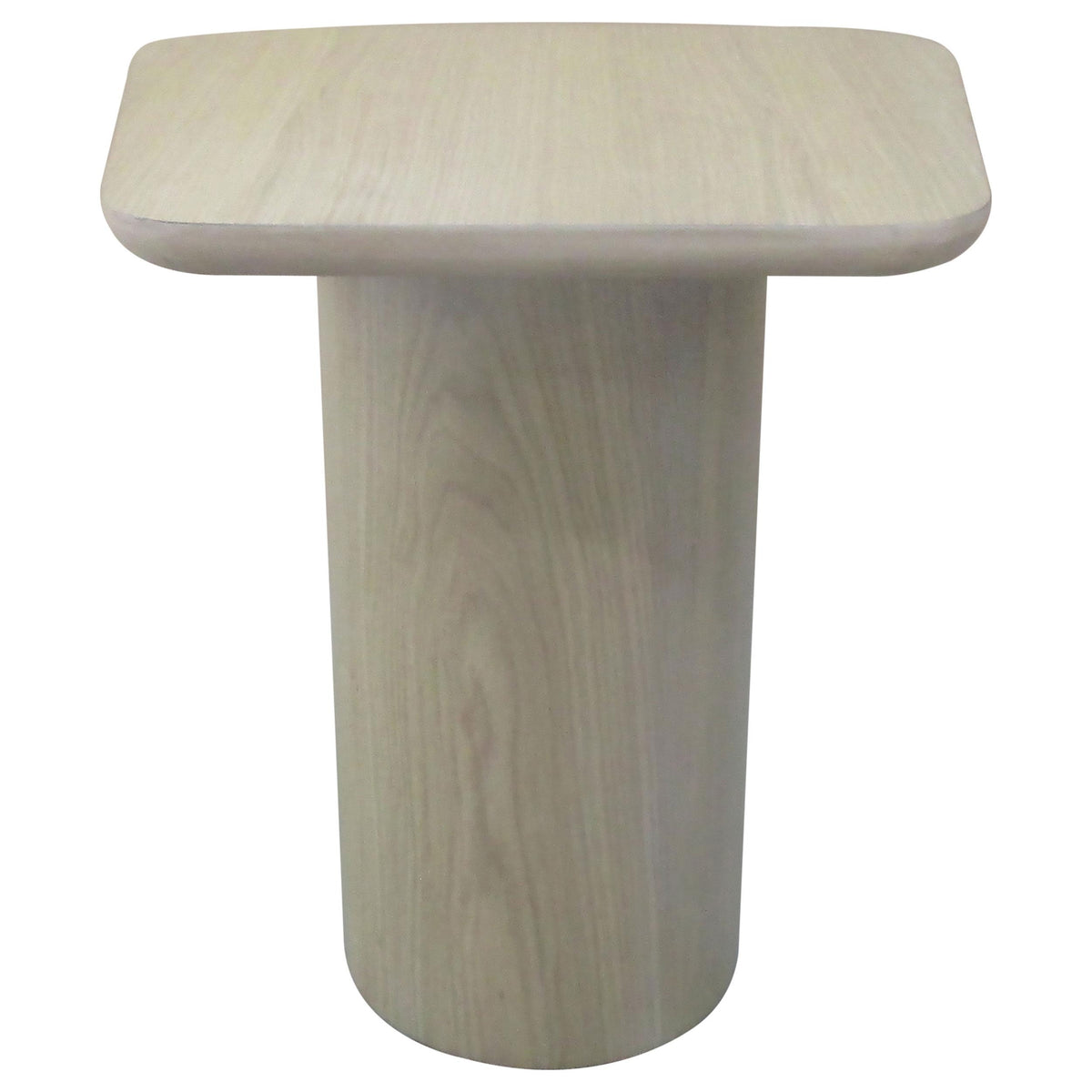 Lester Honey Oak Contemporary Square Wood End Table With Oak Veneer - Ornate Home
