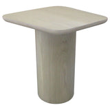 Lester Honey Oak Contemporary Square Wood End Table With Oak Veneer - Ornate Home