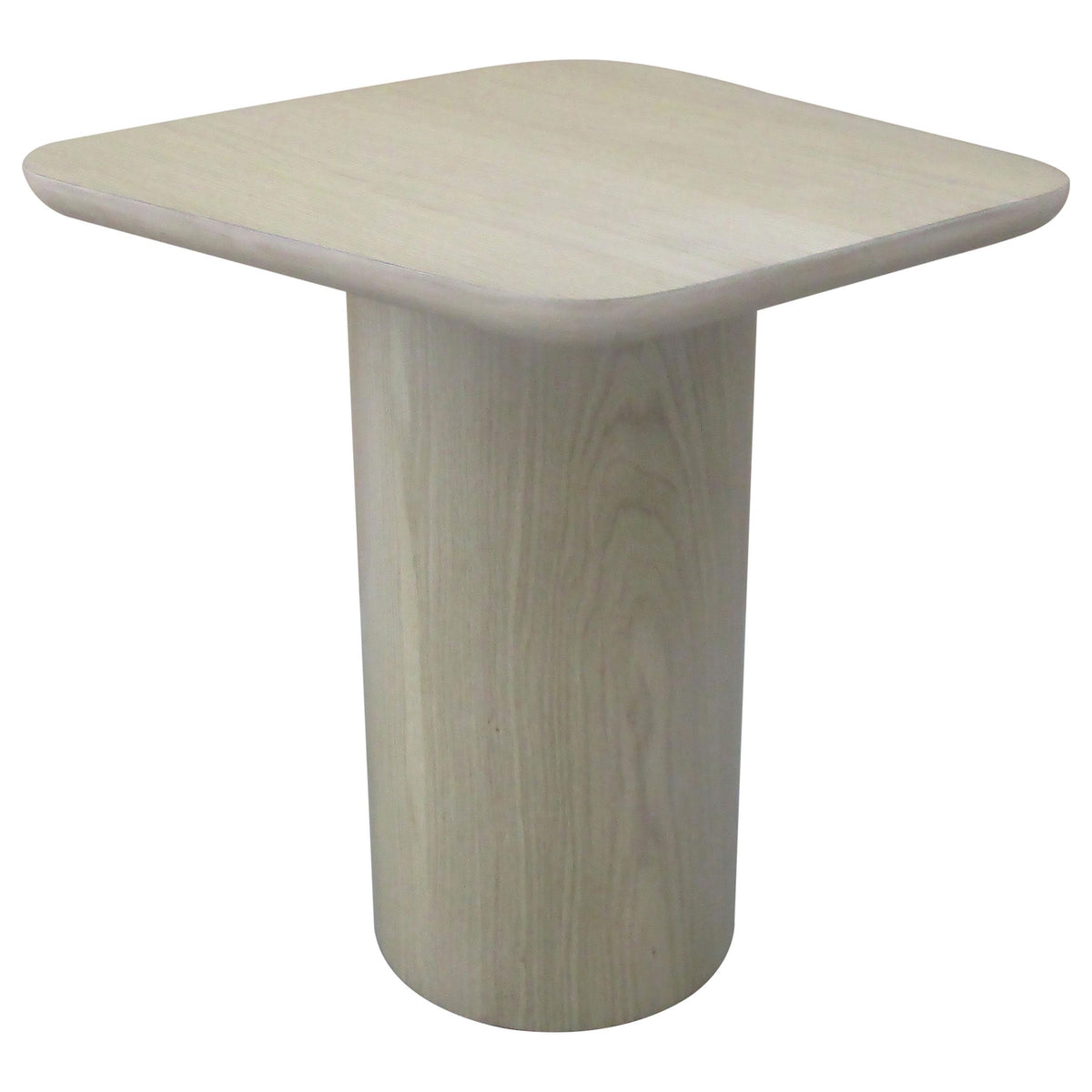 Lester Honey Oak Contemporary Square Wood End Table With Oak Veneer - Ornate Home